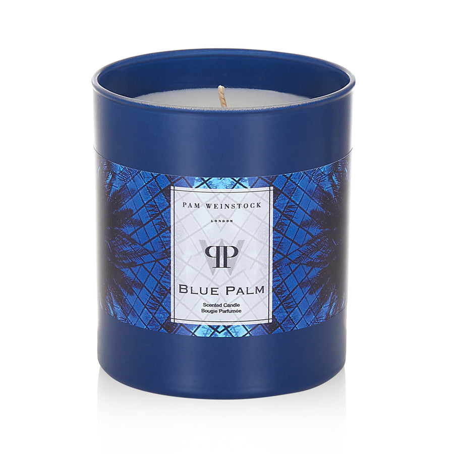 Blue Palm Candle